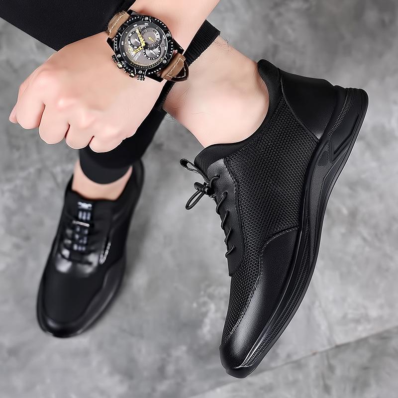 The inner height is increased by 8 cm for men's shoes, and the new mesh breathable running shoes in summer are 6 cm for invisible inner height.