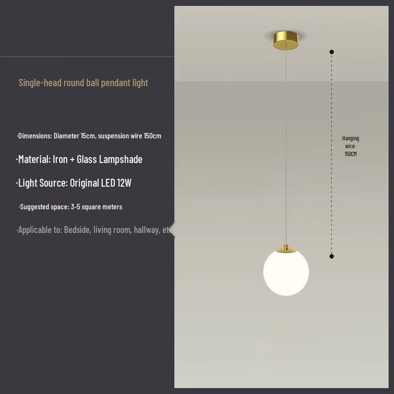 Lustră Modernă Minimalistă pentru Dormitor NuFeng