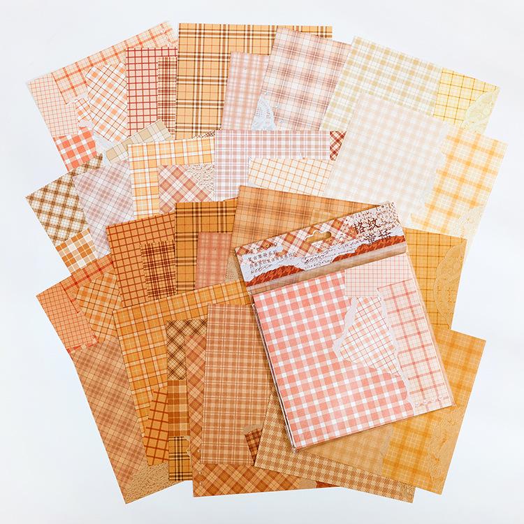 Mò Mò Retro Album Background Paper: Artistic 30-Sheet Pack, 6 Styles