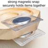 5Pcs Strong Hidden Magnetic Snaps Metal Invisible Magnet Buttons Fasteners for DIY Sewing Handbag Purse Clothing Accessories