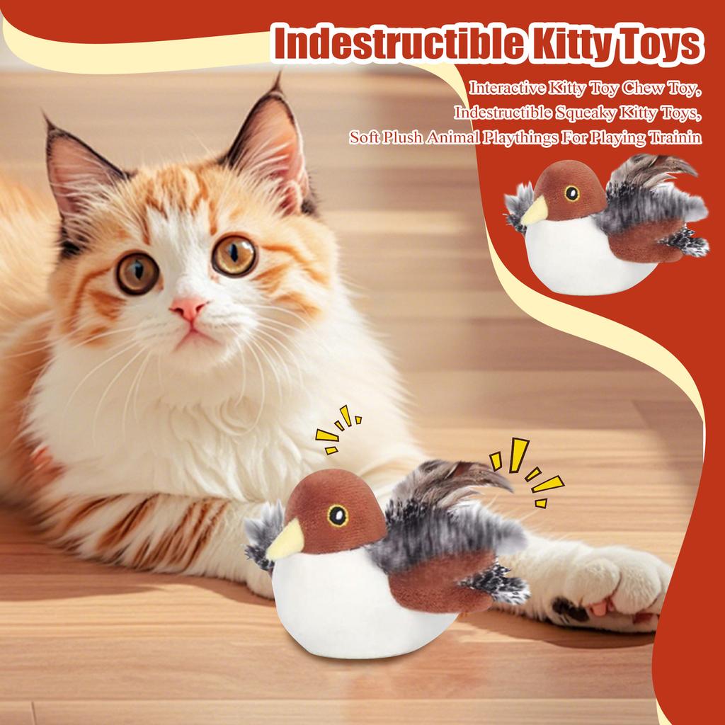 Spatz Spielzeug, Haustier Sound Spielzeug, Simulierte Vögel