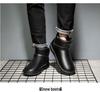 Men’s Winter Waterproof PU Leather Snow Boots with Velvet Lining, Non-Slip, Large Size