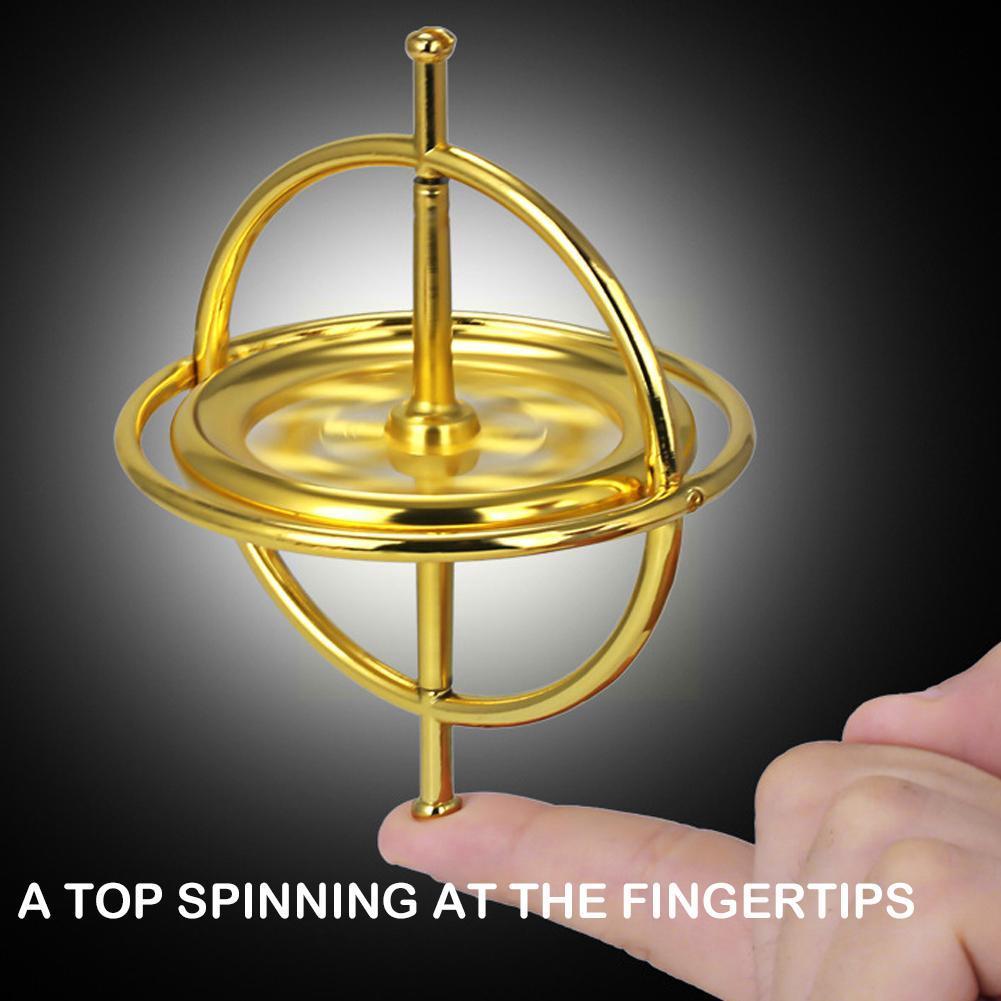 Self-Balancing Gyroscope Anti-Gravity Decompression Educational Toy Six Generations Colorful Finger Gyroscope Gift For Kids T7X2