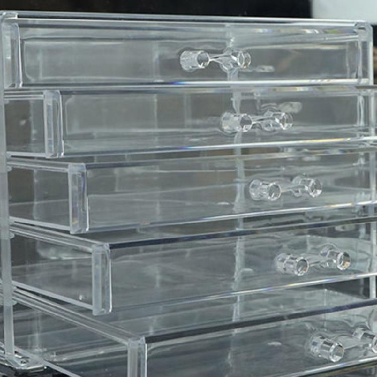Space Saving Acrylic Makeup Storage Drawers Multi Drawer Acrylic Organizers for Neat Storage of Cosmetics and Jewelry