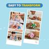 SBSG Robocar Poli 4 Balení Poli + Jantarová + Roy + Helly Transformující Robotické Hračky, 4" Transformovatelné Akční