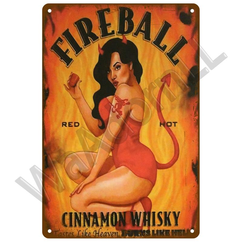 Whiskey Plaque Vintage Tin Sign Brand Home Drink Beer Wine Metal Sign Poster Wall Decor For Bar Pub Man Cave Decorative Plate