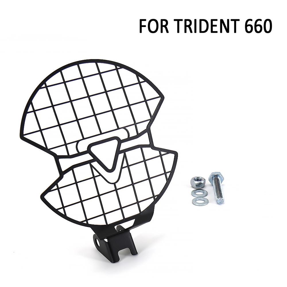 

2021 НОВЫЕ Мотоциклетные Аксессуары Для Trident 660 Trident660 Защита Фары Защитная Решетка чёрный