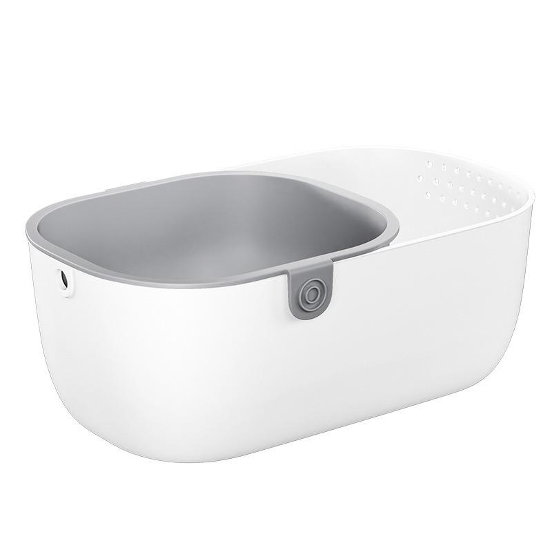Home Lazy Melon Seed Snack Fruit Storage Box Double Layered Thickened Living Room Storage Basket Home Fruit Plate Drain Plate