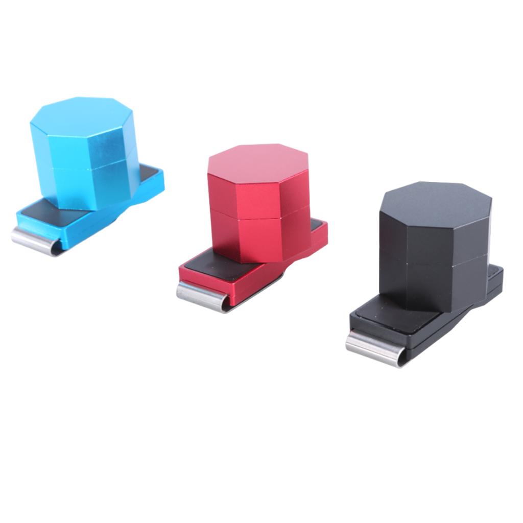 Aluminum Alloys Billiard Chalk Holder Magnetic Pool Cue Chalk Case Octagons Pool Cue Tip Carriers Case Cue Chalk Holder