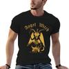 Engel Hexe T-Shirt Einfache Linienkunst Druck Tee