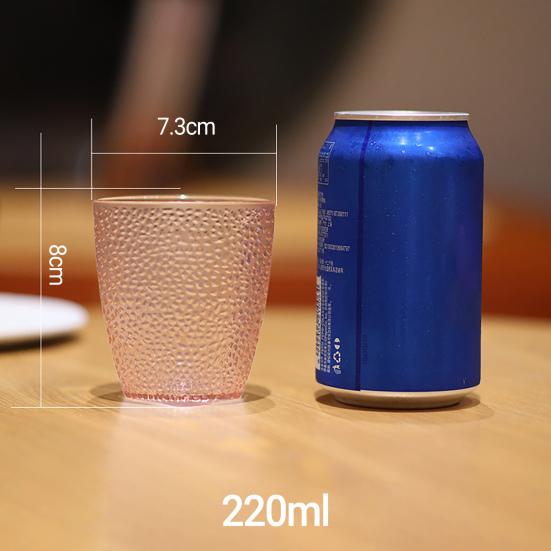 Trinkbecher Wiederverwendbar Hitzebeständig Verdickt Acryl Gepunktet Bar Restaurant Wasserbecher