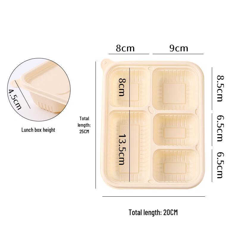 Baijie Corn Starch Disposable Lunch Boxes