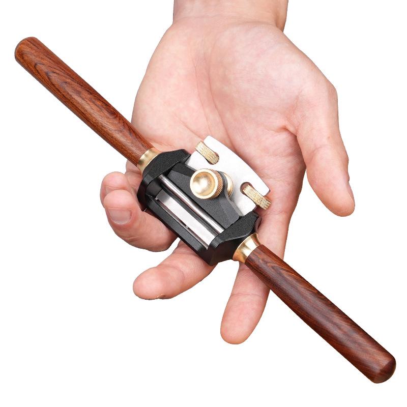 Adjustable Woodworking Bird Plane for Curved and Straight Edges - Mini Shaping Tool with Flat and Round Bottom