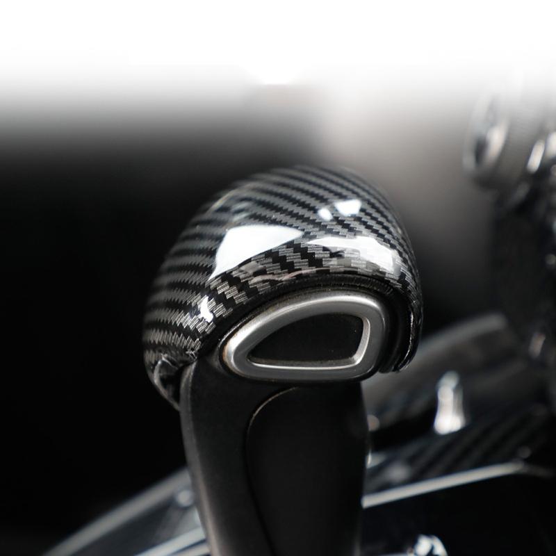 Car Gear Lever Head Cover Shift Knob ABS Carbon Fiber Trim for Honda crv CR-V 2017 2018     Accesories Auto
