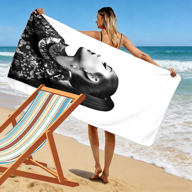 Ariana Grande Towel, Large Soft Quick Dry Towel for Beach Camping Swimming