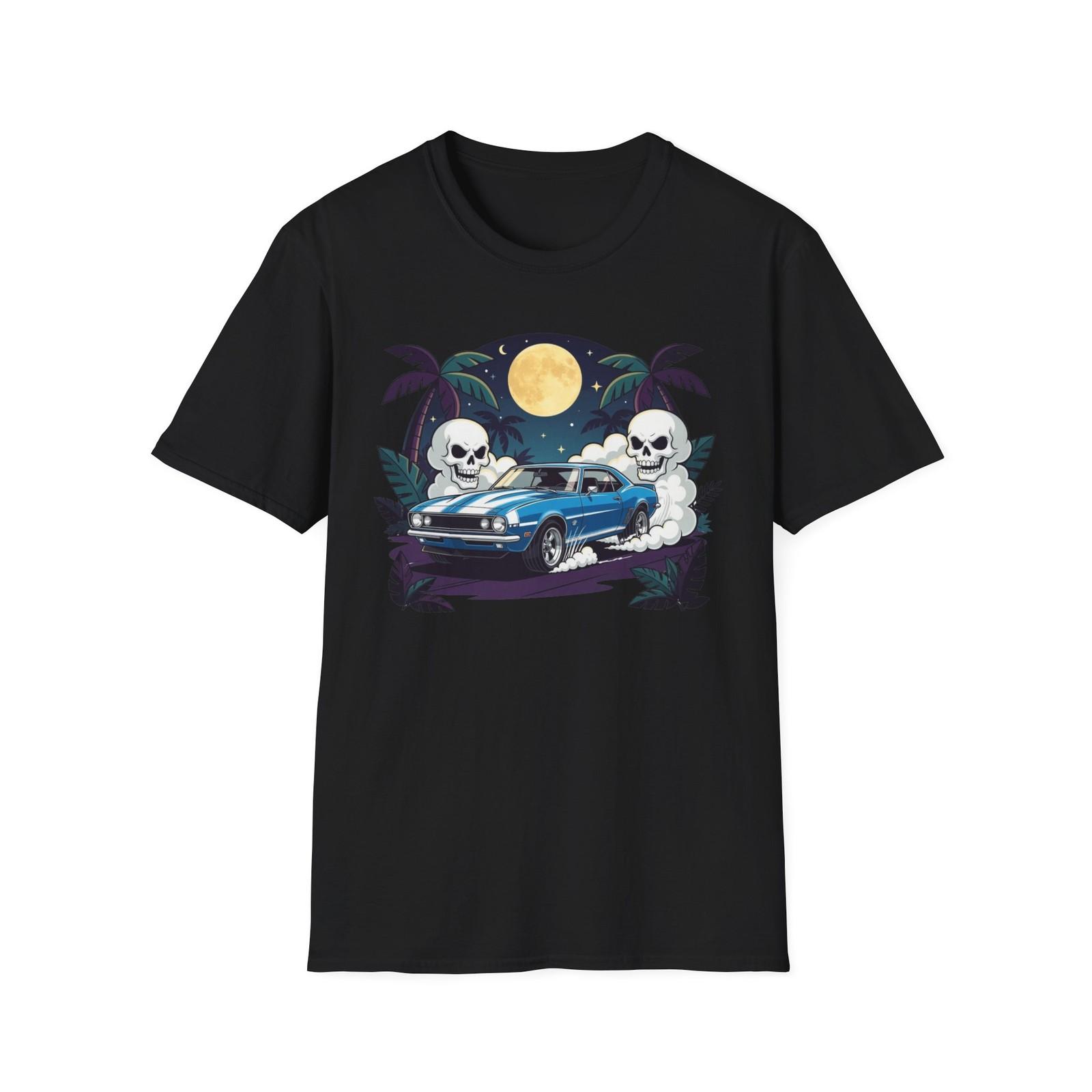 1968 Camaro SS Skeleton Burnout Graphic T-Shirt S разноцветный