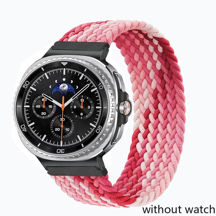 Elastic Braided Solo Strap for Samsung Galaxy Watch 8/8 Classic 40mm 44mm 46mm Nylon Band for Galaxy Watch Ultra(2025) 47mm Brac