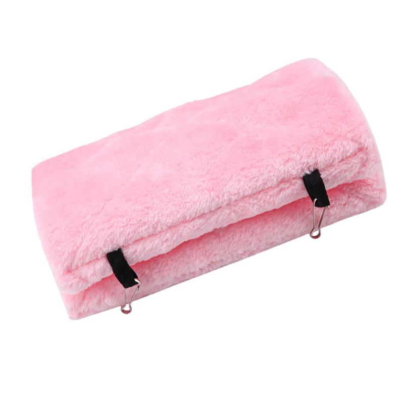 Weiche Plüsch Hängematte Hängen Käfig Zelt Für Vögel Papagei Winter Warme Bett Haustier Spielzeug (Grau M)