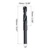 2pcs 15/18/28/35/mm Twist Drill Bits Black Nitride Coated HSS-6542 with 1/2" Reduced Shank
