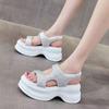 Thick-soled Rhinestone Sandals Women's Summer New Muffin Shoes, Fashionable and Versatile Women's Shoes