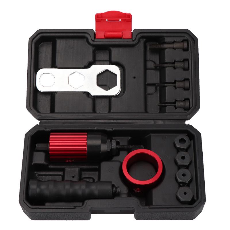 Clutch-Type Manual to Electric Rivet Gun Conversion Head Accessory