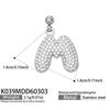 18K Gold-Plated Zircon Alphabet Pendant Necklace – Elegant European & American Style Jewelry