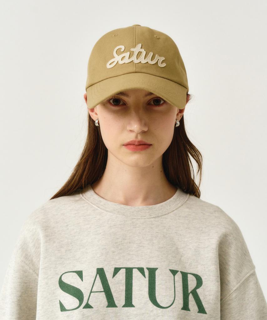Seteo Vintage Casual Applique Ball Cap Beige