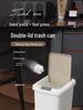 Pedal-Operated Pop-up Lid Trash Can for Bathroom, Kitchen, and Bedroom