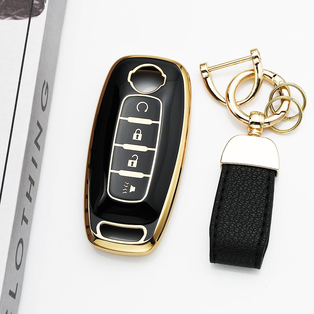 Shell For Nissan Micra Qashqai J11 X-Trail T32 Tiida Pathfinder Leaf Juke Versa Note Patrol Fob Tpu Car Key Case Cover Holder