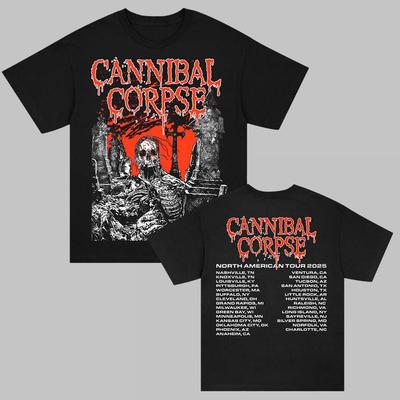 Cannibal Corpse Nordamerika-Tour 2025 Merch Graveside 2025 Tour T-Shirt