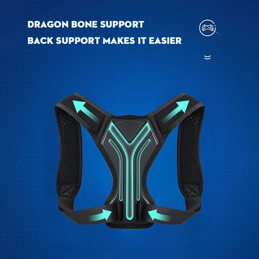 Verstellbarer Gürtel zur Korrektur der Rücken- und Schulterhaltung, Schlüsselbein-Wirbelsäulenstütze, um Ihren Körper zu Hause, Büro, Sport, oberen Rücken und Nacken zu formen