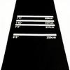 Rutschfeste Dartmatte Stoßdämpfende Schutzunterlage 300x34cm Dartteppich Läufer mit 4 Wurfentfernungen für Spielzimmer, Wohnzimmer