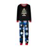 Christmas Print Crewneck Top and Plaid Pants Set, 2 Piece Holiday Outfit
