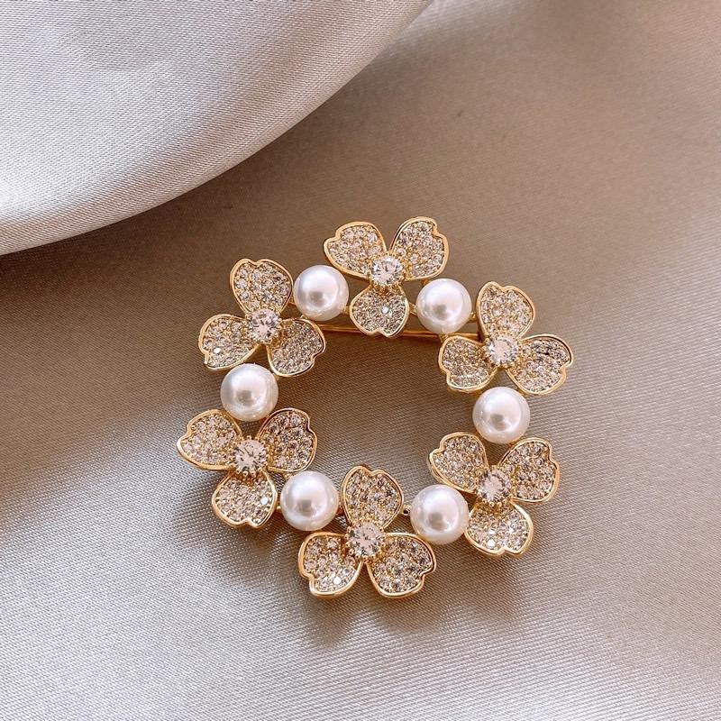 Elegant Wheat Ear Alloy Brooch: High-Grade Pin for Coats and Suits
