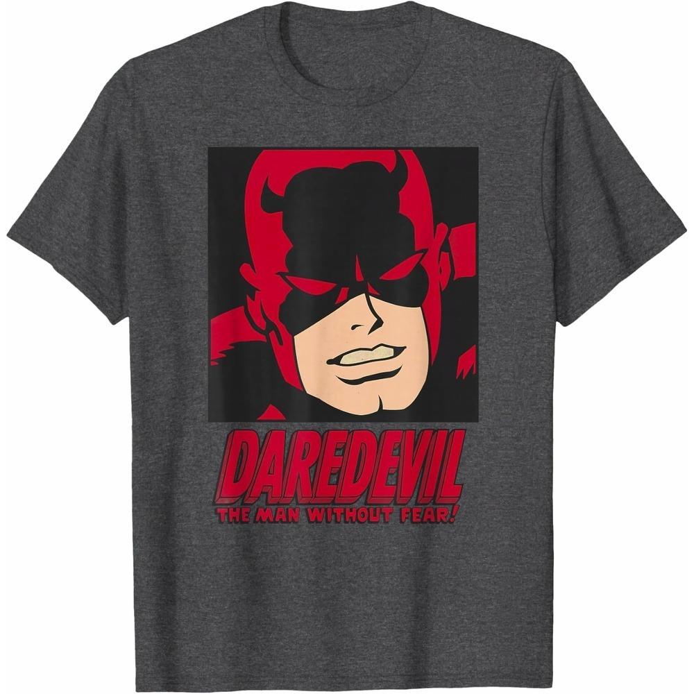 

Daredevil TShirt Vintage Unisex Short Sleeve Premium Cotton Loose Fit Classic Crew Neck Daily Top for Men Women S