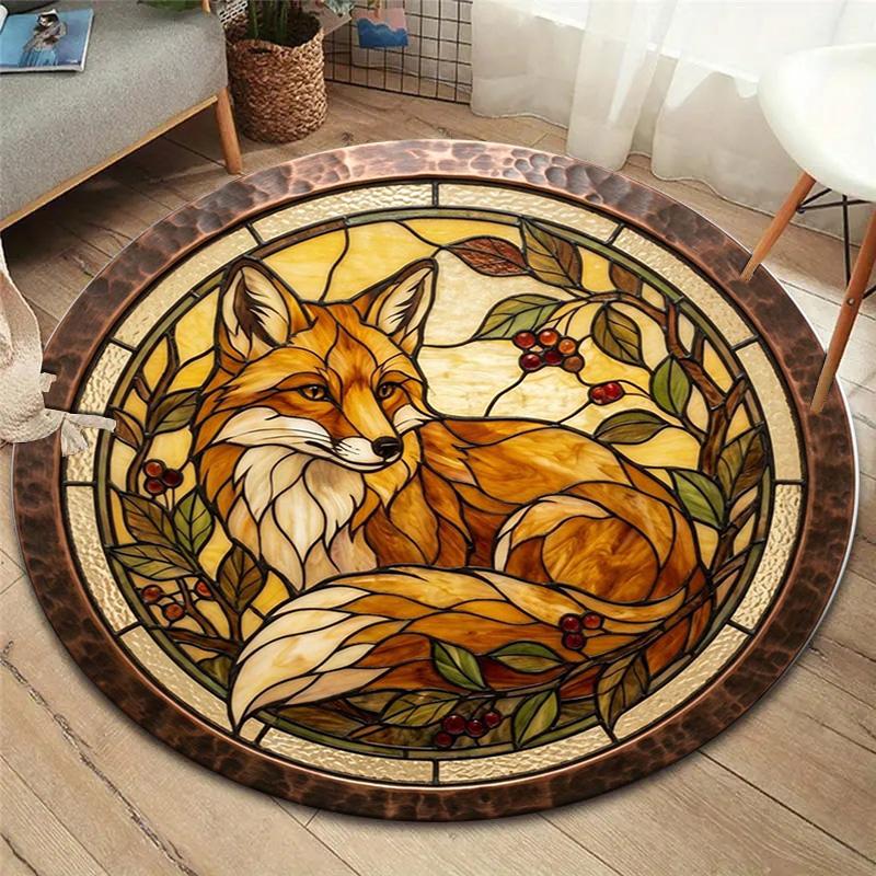 

1Pc Fox Print Flannel Blanket, High quality Comfortable for All Seasons, Home Decor, Warmth and Comfort, Perfect for Christmas Gifts 80cmx80cm