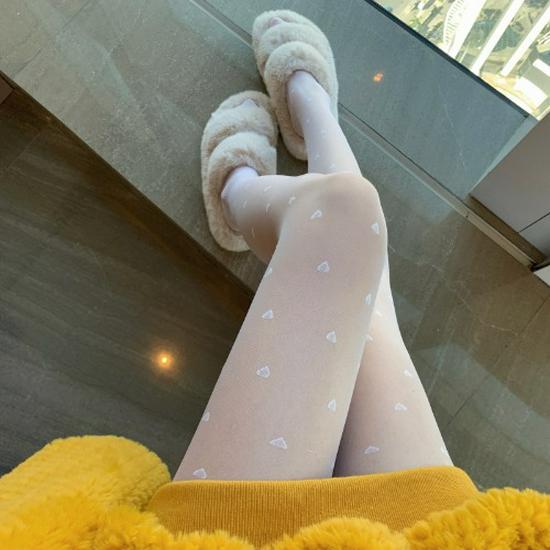 Heart-Fluttering Retro Polka Dot Black Silk Pantyhose - High Elasticity, Anti-Snag, No Crotch Drop, Spring/Summer.