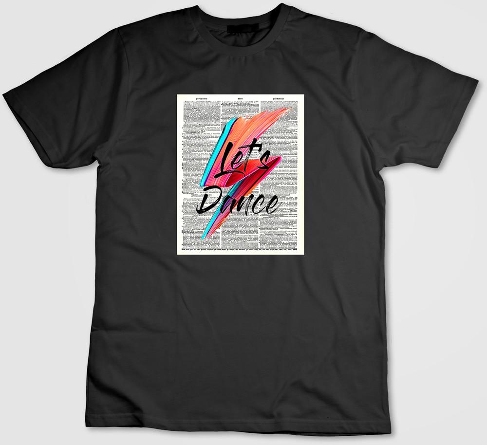 David Bowie Let s Dance, Short Sleeve T Shirt Men / Woman G083 4XL