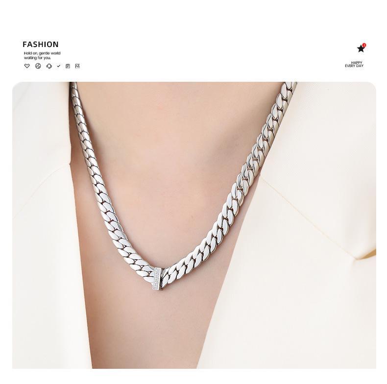 European & American Chunky Chain Spliced Necklace: Versatile Men’s & Women’s Jewelry