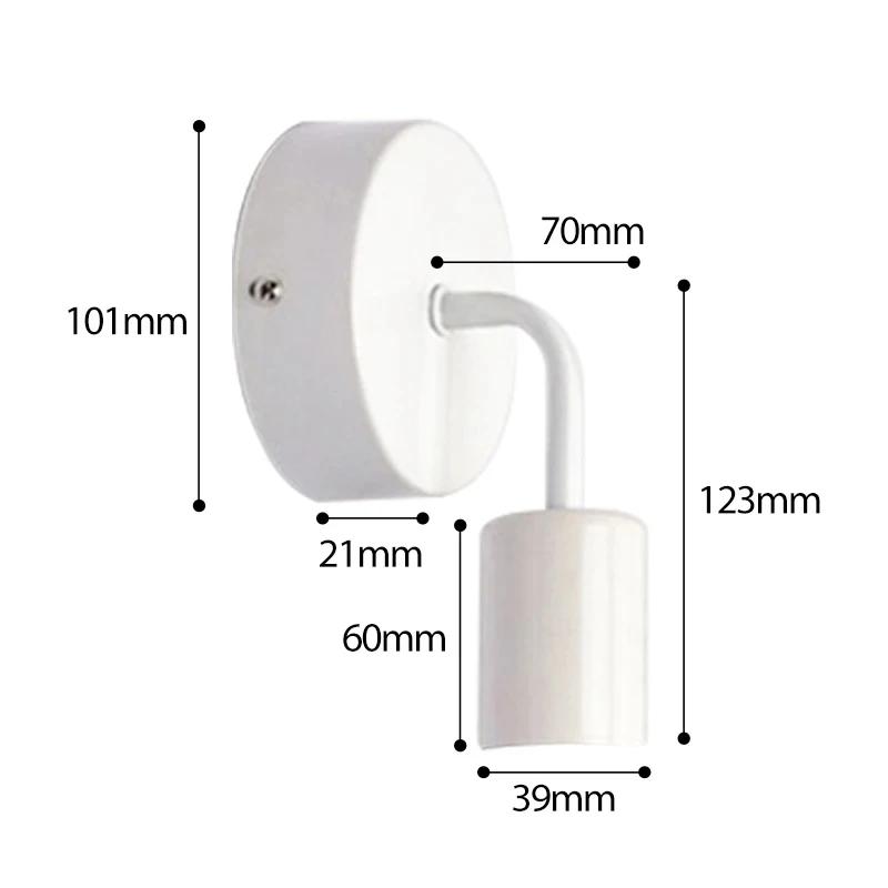 Simple Wall Light Iron/wood Panel Indoor Outdoor Lighting Bedroom Living Room Home Decoration E27 85-265V DC Wiring Wall Lamp