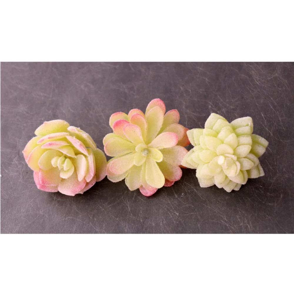 Konstgjorda Suckulenter Växter Vit Rosa Grön Plast Falska Växter Landskap Bonsai plantas artificiales Hem Trädgård Dekoration