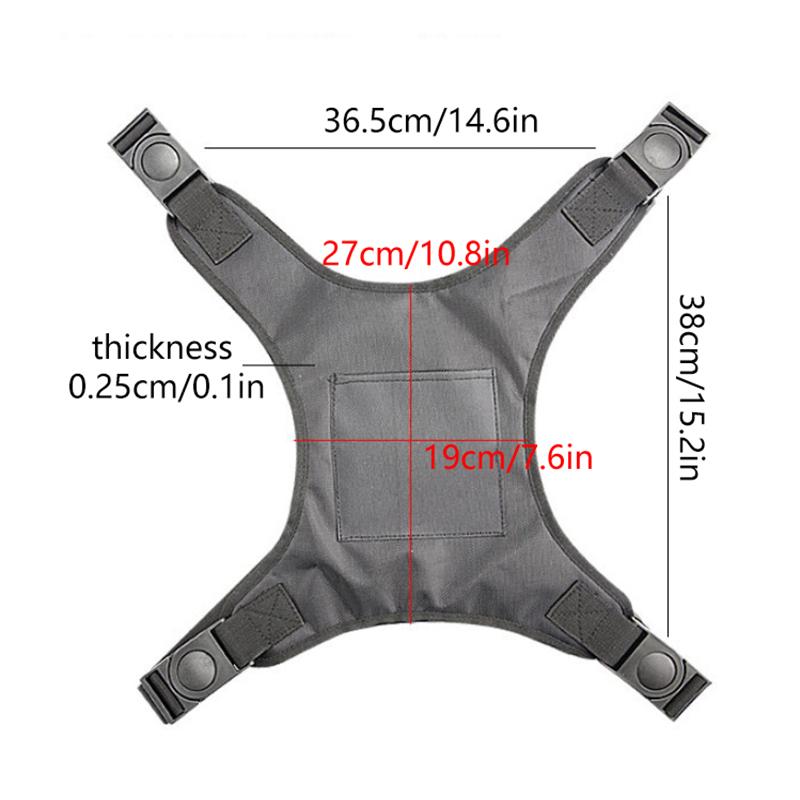 Rückenlehne im Westenstil, Rollstuhlgürtel, Patientenrollstuhl, Absturzsicherung, fester Schutzgurt