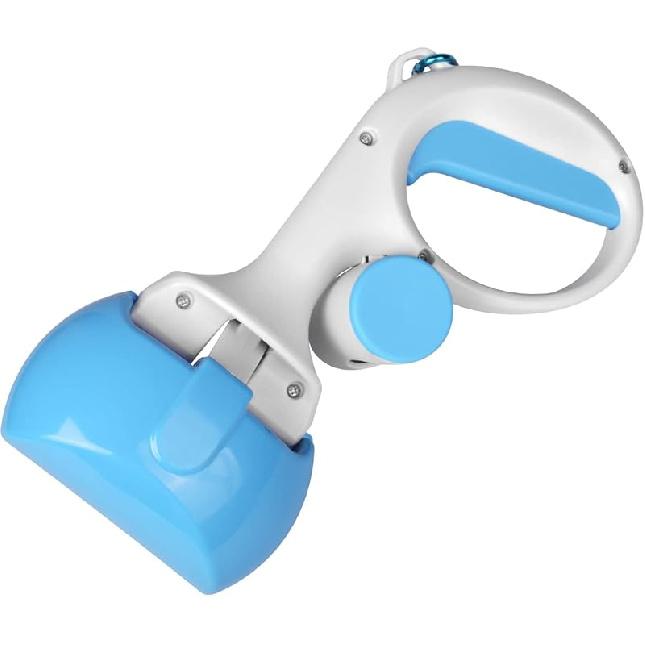 Pet Pooper Scooper for Dogs and Cats with Trash Bags Holder, Non-Breakable High Strength Material Poop Scooper for Easy Grass and Gravel Pick