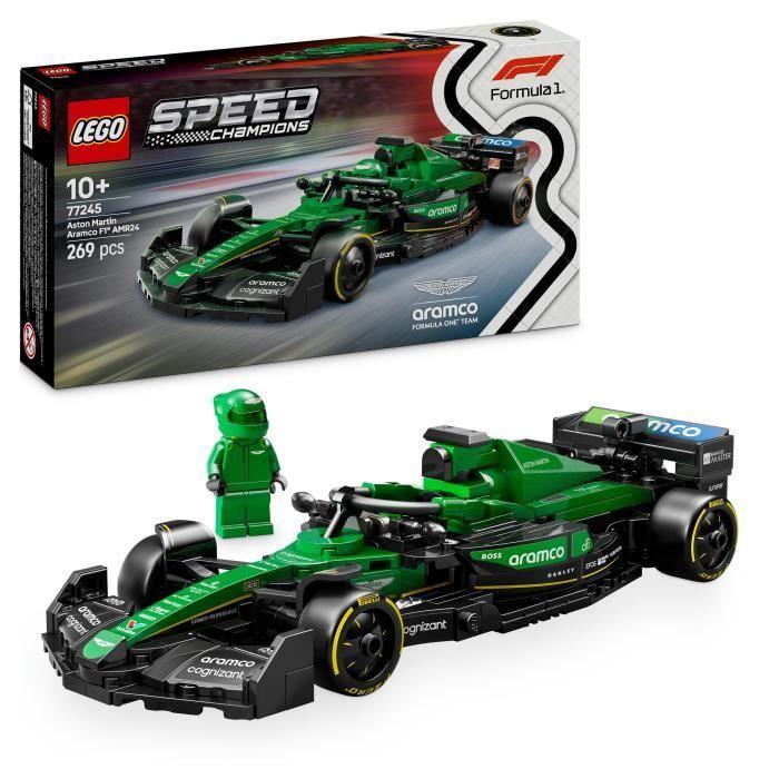 LEGO Speed Champions 77245 Voiture F1 Aston Martin Aramco AMR24 - Jouet Pour Garçon 10 Ans