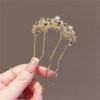 Luxurious Pearls Hairpin Hair Pins Girl Birthday Party Elegant Pageant Flower Crystal Girl Wedding Costume Headwear