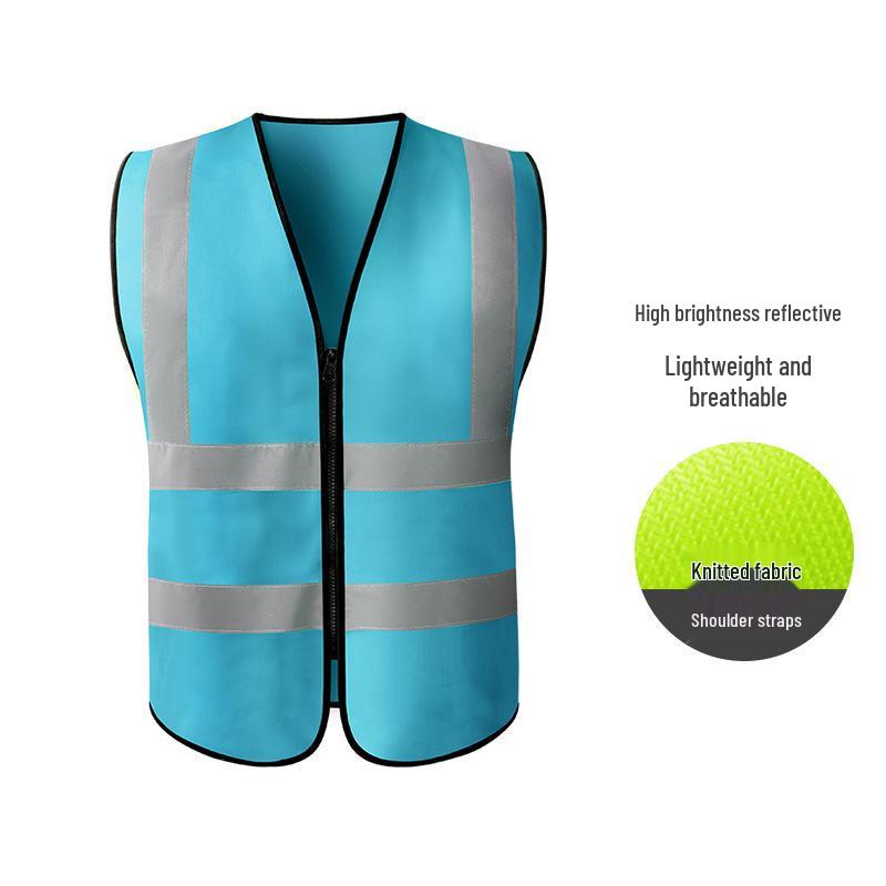 Hersteller-Sicherheitsweste mit mehreren Taschen und Reflektoren für Bau, Reinigung und Transport