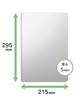 Topre Corporation Bathroom Magnetic x 5mm Resin Made in Anshin Plus 1 Piece Mirror, Anti-Fogging, Type, 29.5cm 21.5cm, Thick, Unbreakable, Mirror,