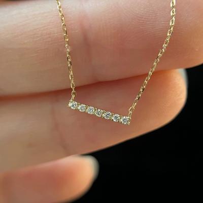 Colar de Prata Esterlina S925 Cravejado de Diamantes Design Sexy Feminino Luxo Leve e Simplicidade Corrente Ultrafina para Clavícula