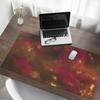 Vinyl Desk Mat with Stylish Space Nebula Print 120X60 Cm