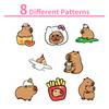 500 Sheets/Roll Capybara Sticker Roll Sticker Creative Hand Account Material Self-Adhesive Sealing Sticker